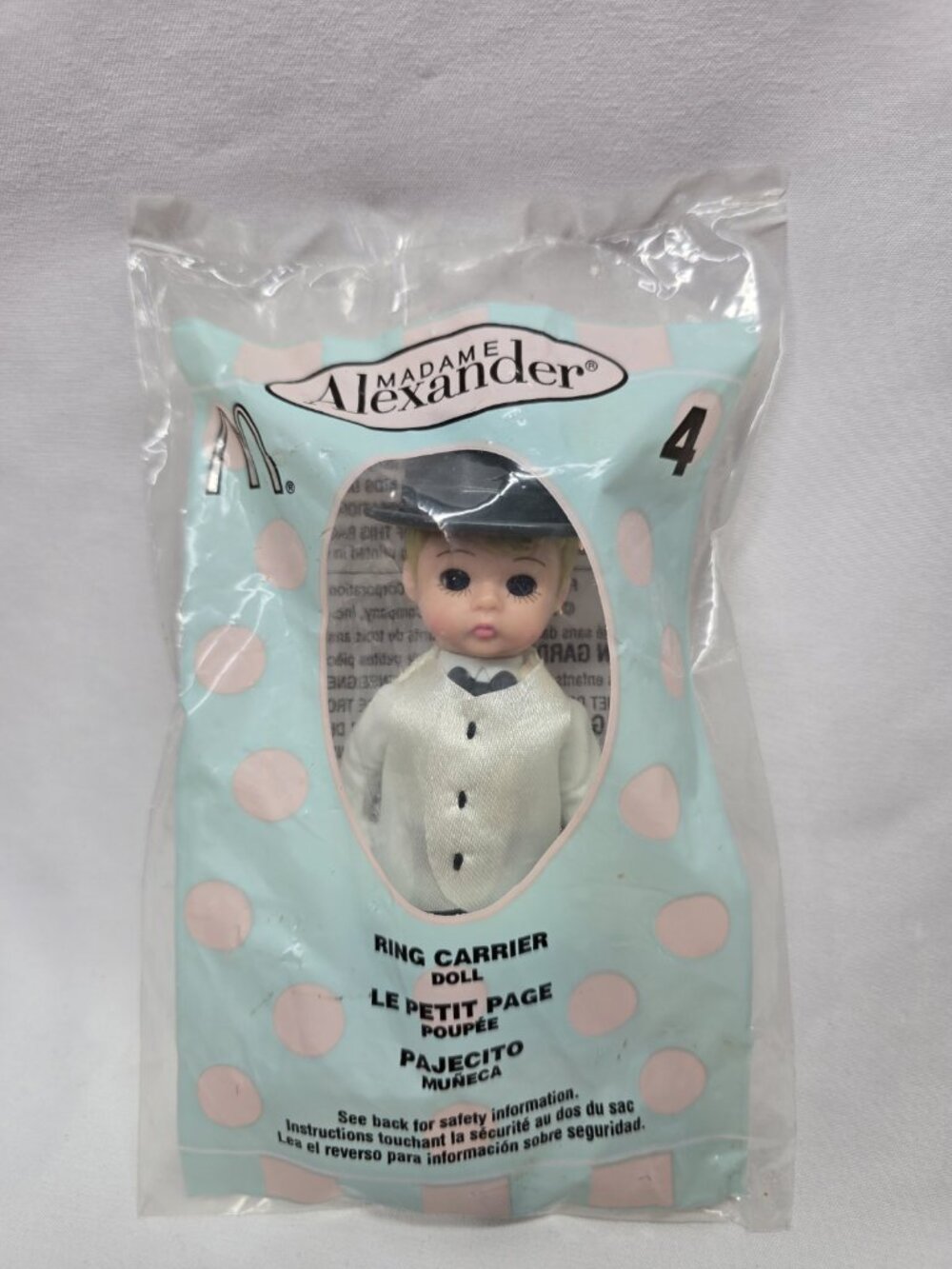 Madame Alexander McDonald's Happy Meal Toy Doll Ring Carrier Boy #4 2003 New